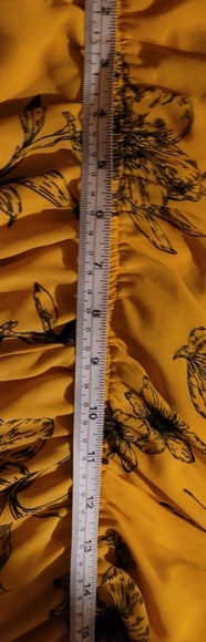 Forever 21 3X Yellow & Black Floral Design Dress - Picture 9 of 10